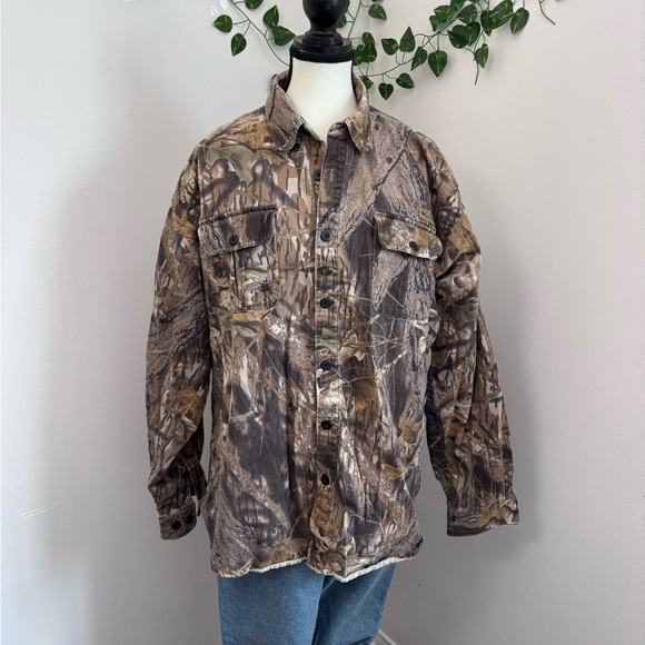 Columbia Other - Mens Columbia Brown Camouflage Long Sleeve Button Up Shirt Size XL